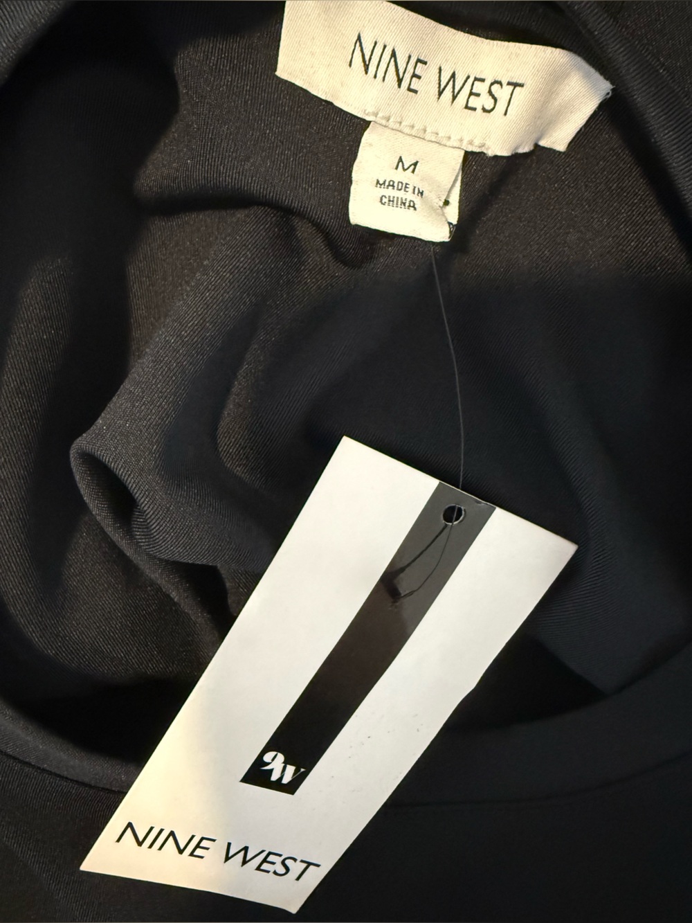 Nine West Black Top with Gold Button Detail - Picture 3 of 4
